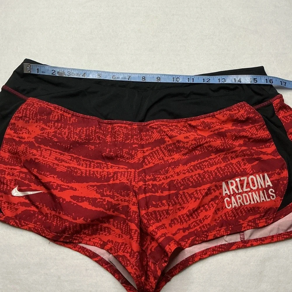 Nike Arizona Cardinals NFL Team Apparel Dri-FIT Running Shorts Red Black Large